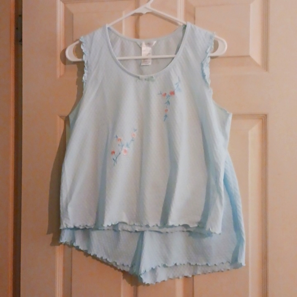 Secret Treasures Pale Blue short Pajama Set  Medium